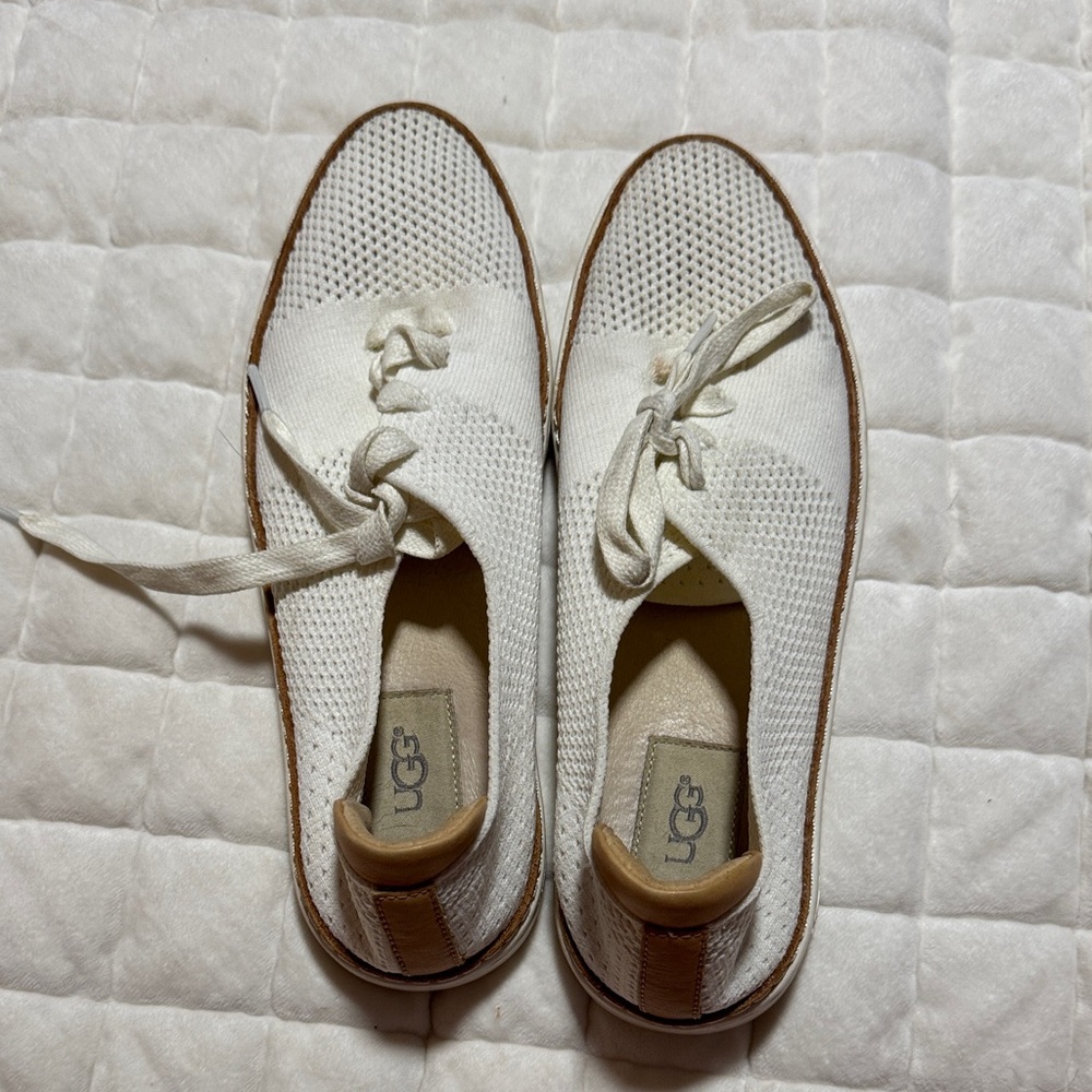 UGG Women's Cream Knit Sneakers